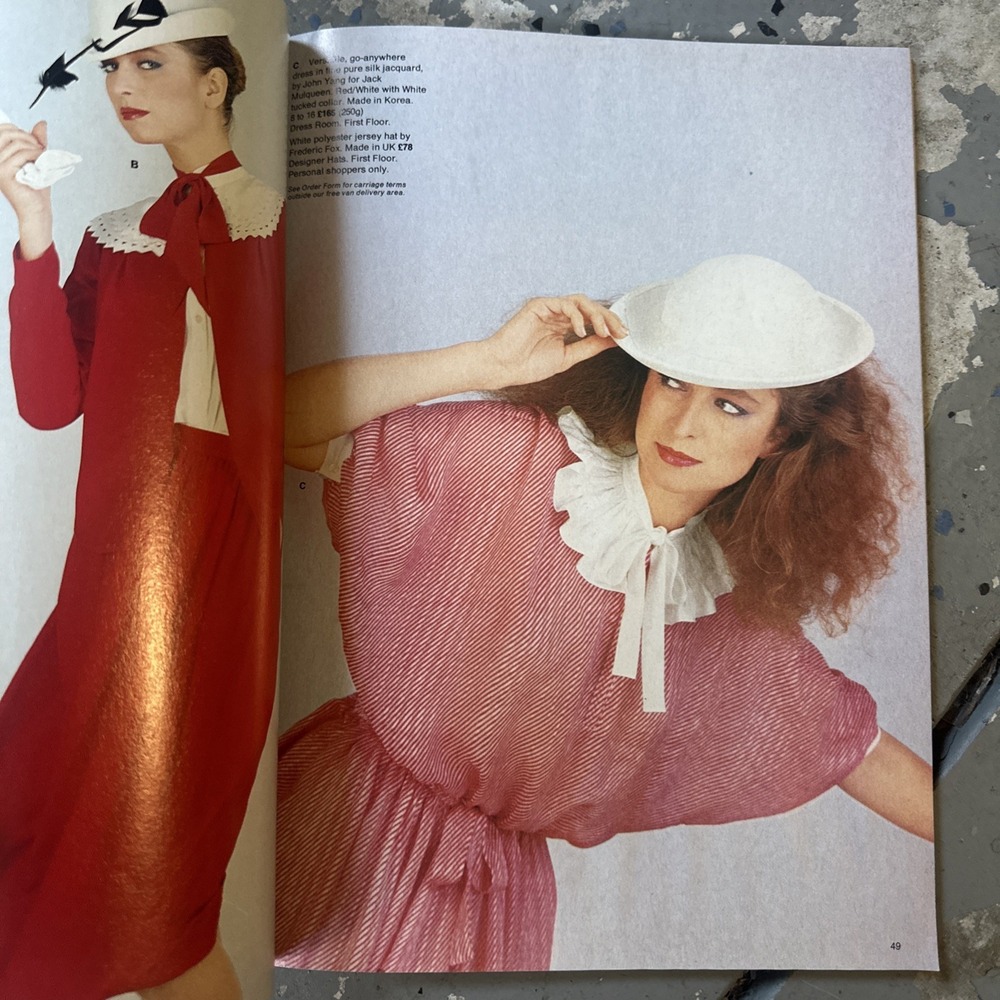 Harrods Magazine Spring/Summer 1982 FASHION  Shopping Catalog - Picture 5 of 6